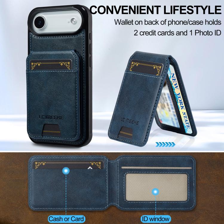 For iPhone Air LC.IMEEKE L3 Series Detachable RFID Card Bag Magsafe Phone Case