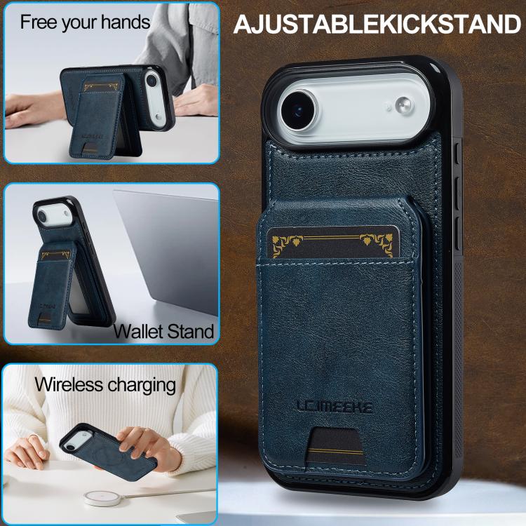 For iPhone Air LC.IMEEKE L3 Series Detachable RFID Card Bag Magsafe Phone Case
