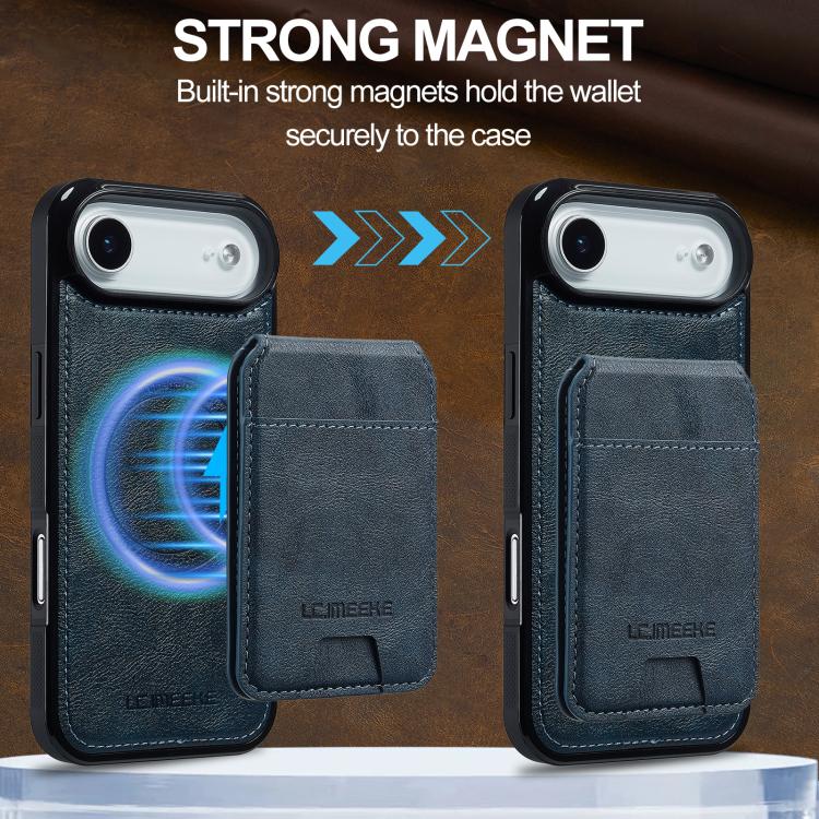 For iPhone Air LC.IMEEKE L3 Series Detachable RFID Card Bag Magsafe Phone Case