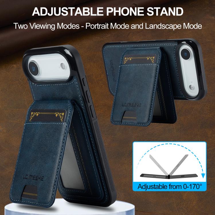 For iPhone Air LC.IMEEKE L3 Series Detachable RFID Card Bag Magsafe Phone Case