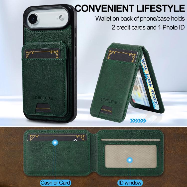 For iPhone Air LC.IMEEKE L3 Series Detachable RFID Card Bag Magsafe Phone Case