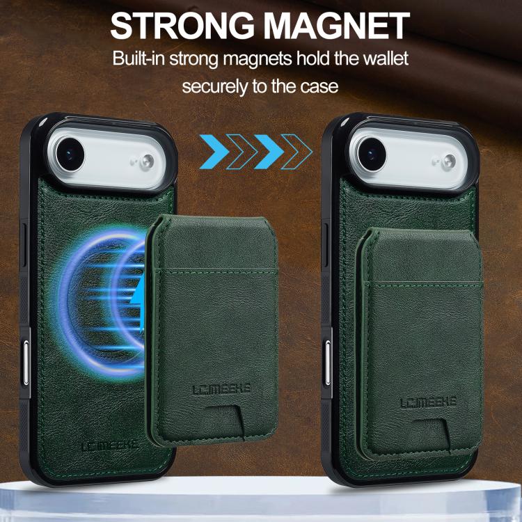 For iPhone Air LC.IMEEKE L3 Series Detachable RFID Card Bag Magsafe Phone Case