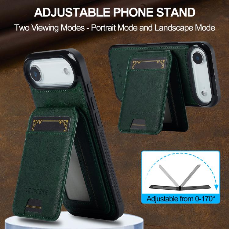 For iPhone Air LC.IMEEKE L3 Series Detachable RFID Card Bag Magsafe Phone Case
