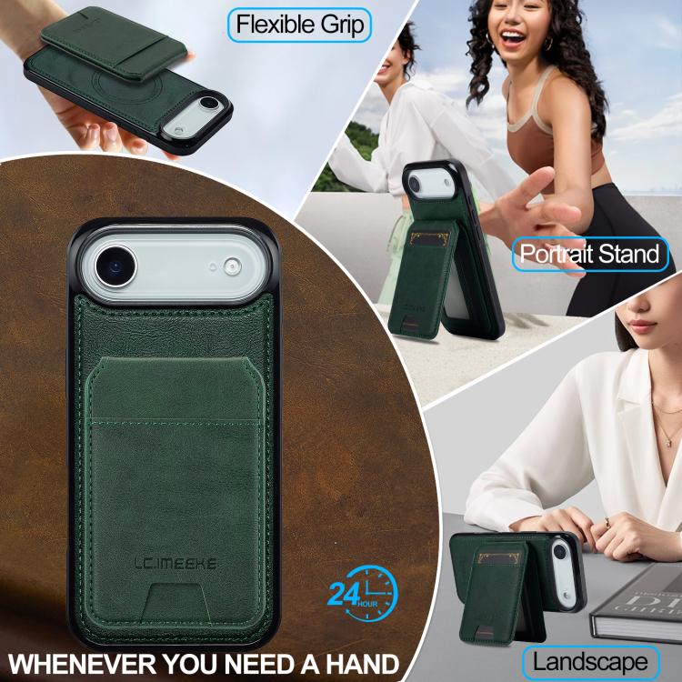 For iPhone Air LC.IMEEKE L3 Series Detachable RFID Card Bag Magsafe Phone Case