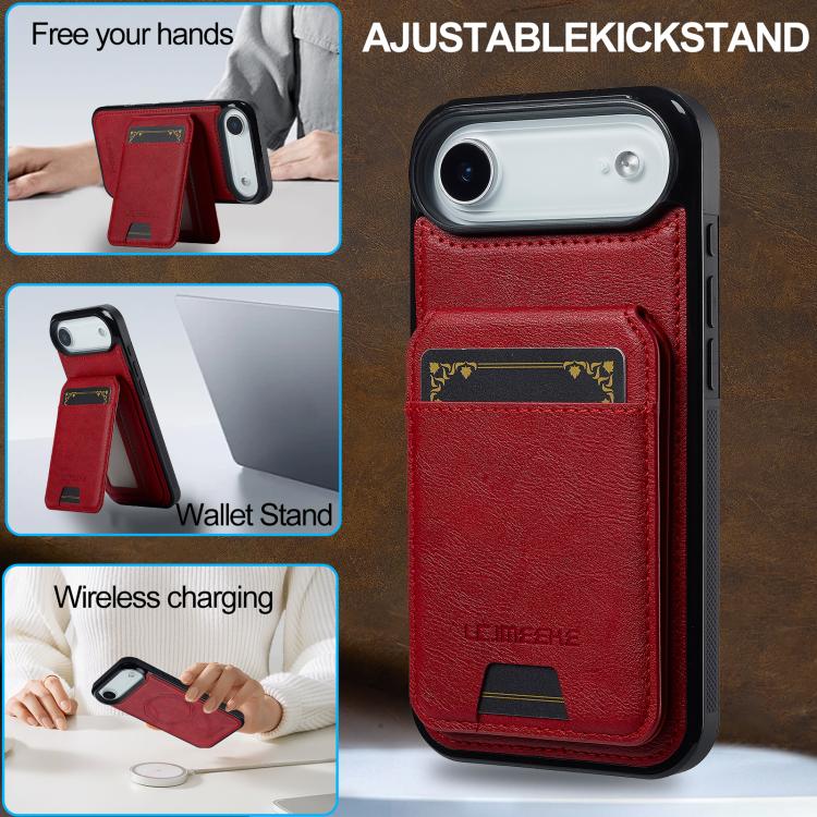 For iPhone Air LC.IMEEKE L3 Series Detachable RFID Card Bag Magsafe Phone Case