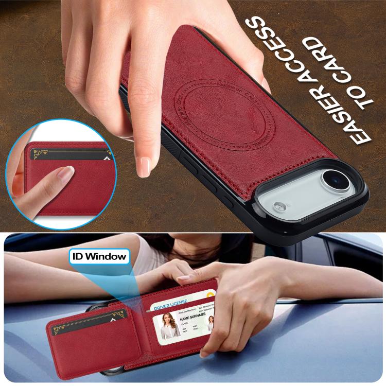 For iPhone Air LC.IMEEKE L3 Series Detachable RFID Card Bag Magsafe Phone Case