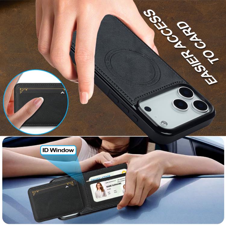 For iPhone 17 Pro LC.IMEEKE L3 Series Detachable RFID Card Bag Magsafe Phone Case