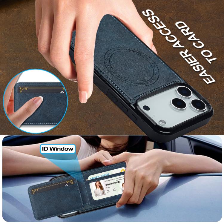 For iPhone 17 Pro LC.IMEEKE L3 Series Detachable RFID Card Bag Magsafe Phone Case