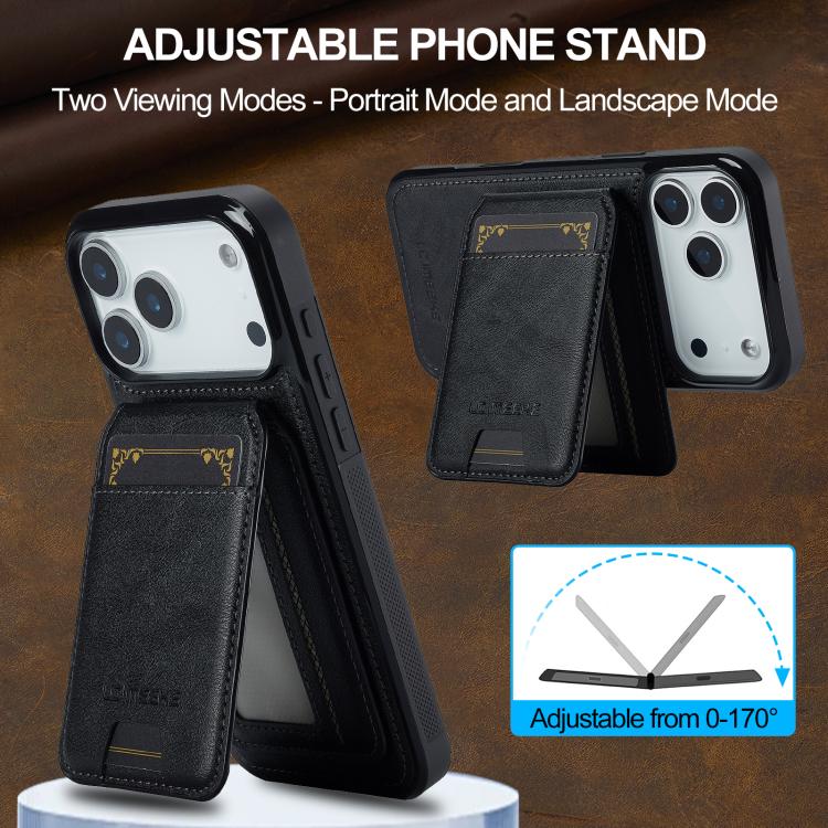 For iPhone 17 Pro Max LC.IMEEKE L3 Series Detachable RFID Card Bag Magsafe Phone Case