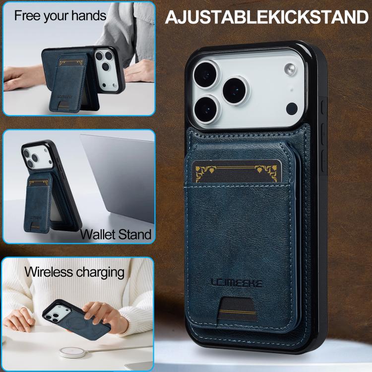 For iPhone 17 Pro Max LC.IMEEKE L3 Series Detachable RFID Card Bag Magsafe Phone Case