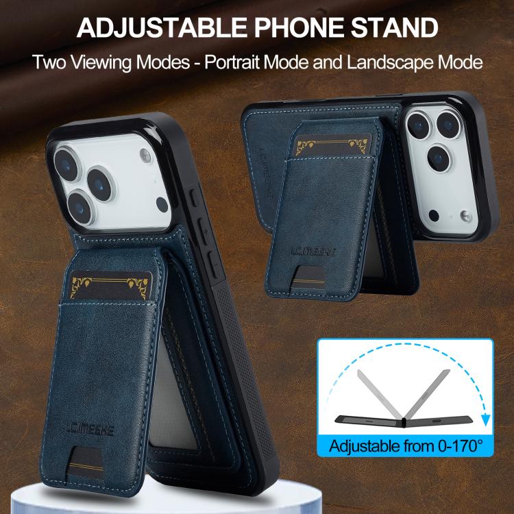 For iPhone 17 Pro Max LC.IMEEKE L3 Series Detachable RFID Card Bag Magsafe Phone Case