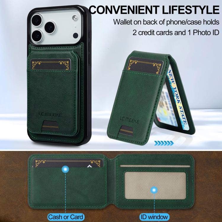 For iPhone 17 Pro Max LC.IMEEKE L3 Series Detachable RFID Card Bag Magsafe Phone Case