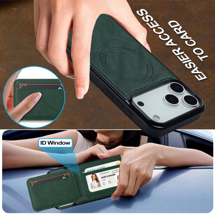 For iPhone 17 Pro Max LC.IMEEKE L3 Series Detachable RFID Card Bag Magsafe Phone Case