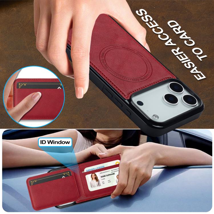 For iPhone 17 Pro Max LC.IMEEKE L3 Series Detachable RFID Card Bag Magsafe Phone Case