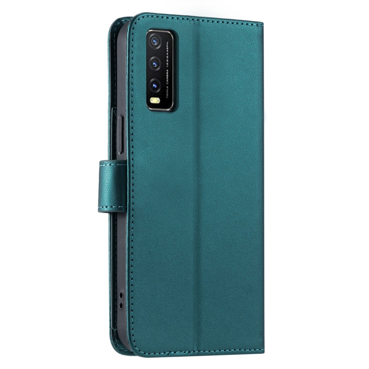 For vivo Y20G / Y12a / iQOO U1x Ring Buckle Rhombic Leather Phone Case