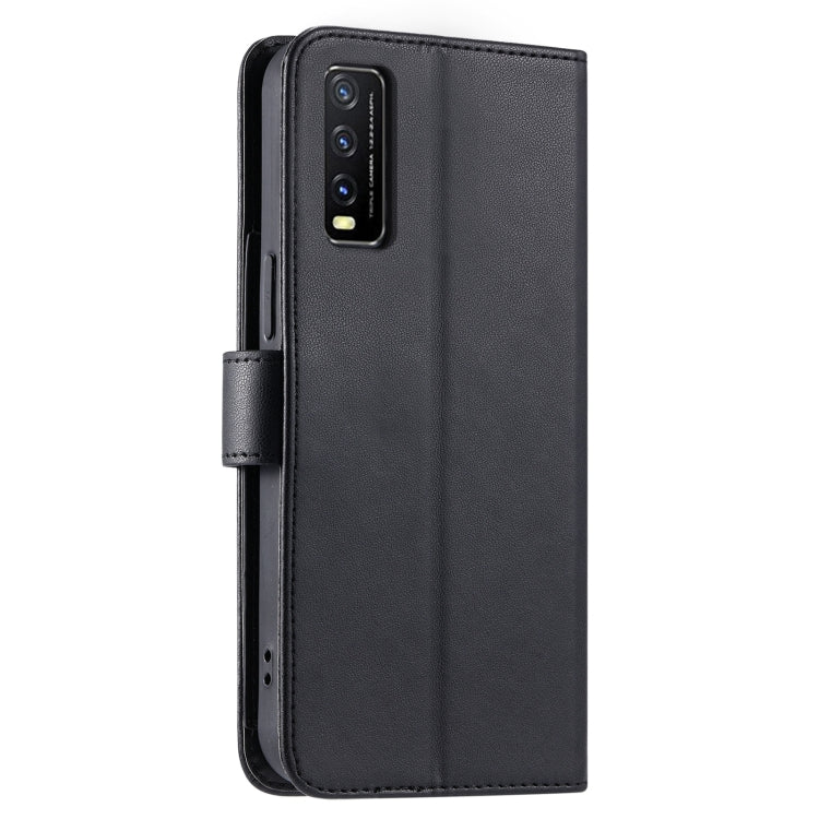 For vivo Y20G / Y12a / iQOO U1x Ring Buckle Rhombic Leather Phone Case