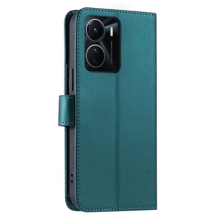 For vivo Y16 4G / Y56 5G / Y02s 4G Ring Buckle Rhombic Leather Phone Case