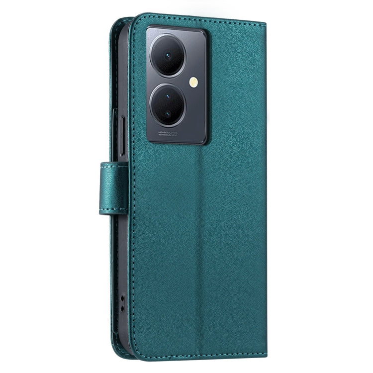 For vivo Y78 5G Global / V29 Lite  Ring Buckle Rhombic Leather Phone Case