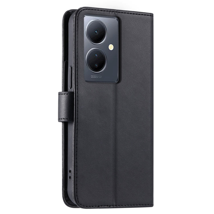 For vivo Y78 5G Global / V29 Lite  Ring Buckle Rhombic Leather Phone Case