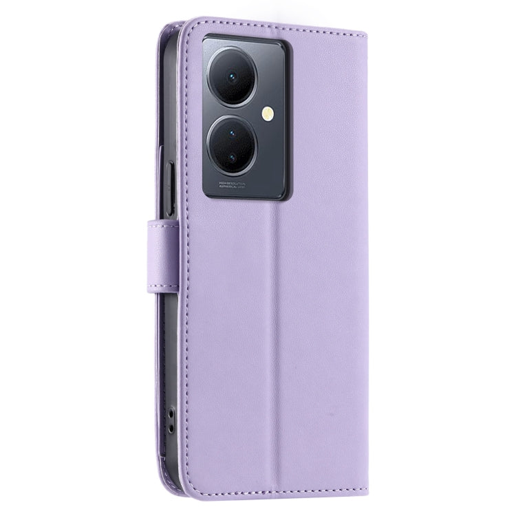 For vivo Y78 5G Global / V29 Lite  Ring Buckle Rhombic Leather Phone Case