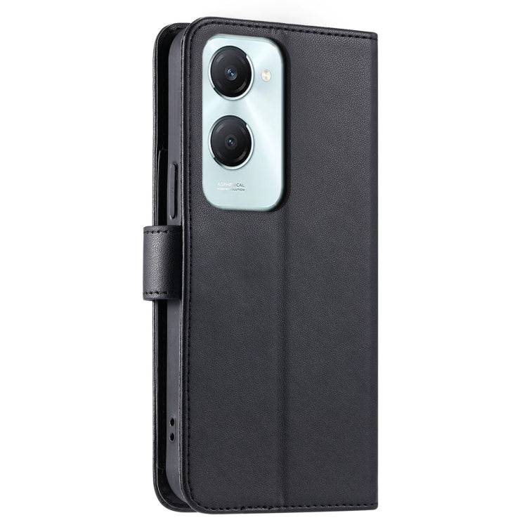 For vivo Y18 4G Global / IND / Y03 4G Ring Buckle Rhombic Leather Phone Case
