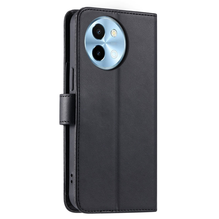 For vivo Y38 / T3x 5G Ring Buckle Rhombic Leather Phone Case