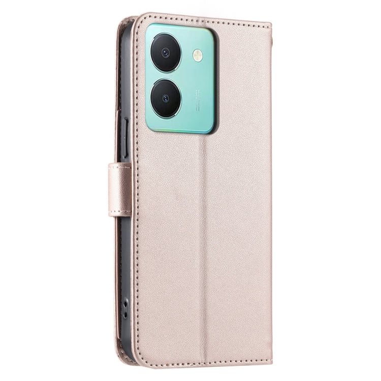 For vivo Y36 4G / 5G / Y27 5G Ring Buckle Rhombic Leather Phone Case