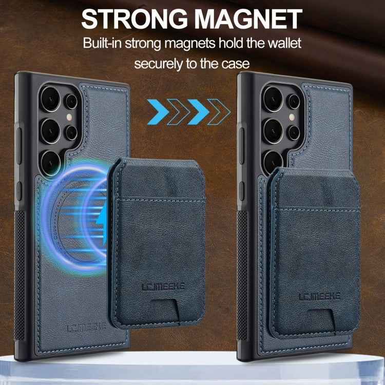 For Samsung Galaxy S24 Ultra 5G LC.IMEEKE L3 Series Detachable RFID Card Bag Magsafe Phone Case