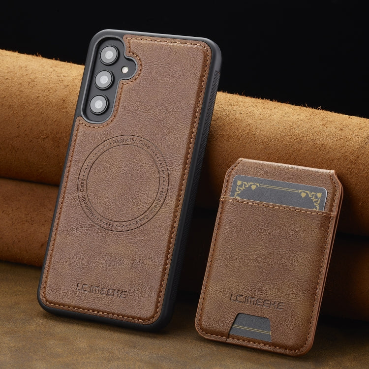 For Samsung Galaxy S24 FE 5G LC.IMEEKE L3 Series Detachable RFID Card Bag Magsafe Phone Case