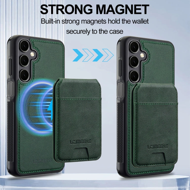 For Samsung Galaxy S23 FE 5G LC.IMEEKE L3 Series Detachable RFID Card Bag Magsafe Phone Case
