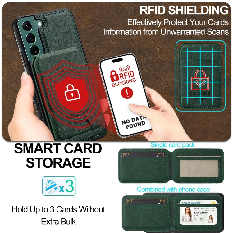 For Samsung Galaxy S20 FE LC.IMEEKE L3 Series Detachable RFID Card Bag Magsafe Phone Case