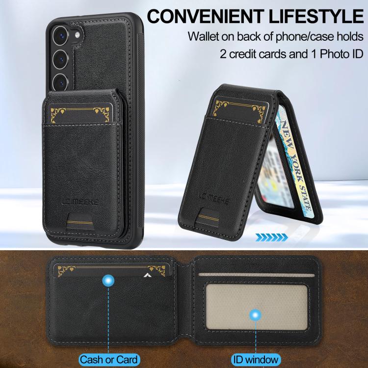 For Samsung Galaxy S25+ 5G LC.IMEEKE L3 Series Detachable RFID Card Bag Magsafe Phone Case