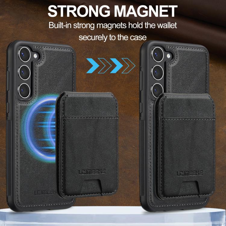 For Samsung Galaxy S25+ 5G LC.IMEEKE L3 Series Detachable RFID Card Bag Magsafe Phone Case