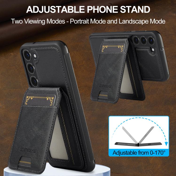 For Samsung Galaxy S25+ 5G LC.IMEEKE L3 Series Detachable RFID Card Bag Magsafe Phone Case