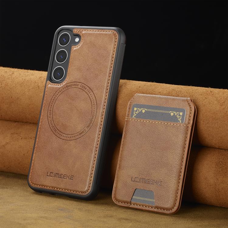 For Samsung Galaxy S25+ 5G LC.IMEEKE L3 Series Detachable RFID Card Bag Magsafe Phone Case