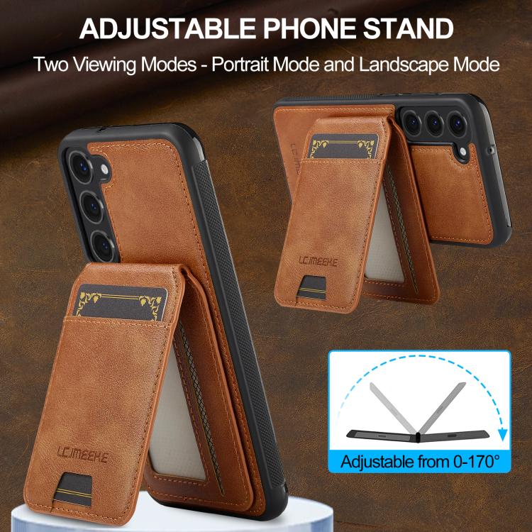 For Samsung Galaxy S25+ 5G LC.IMEEKE L3 Series Detachable RFID Card Bag Magsafe Phone Case