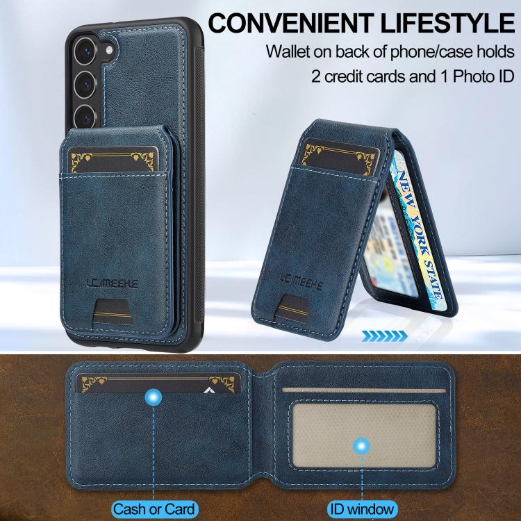 For Samsung Galaxy S25+ 5G LC.IMEEKE L3 Series Detachable RFID Card Bag Magsafe Phone Case