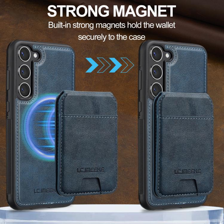 For Samsung Galaxy S25+ 5G LC.IMEEKE L3 Series Detachable RFID Card Bag Magsafe Phone Case