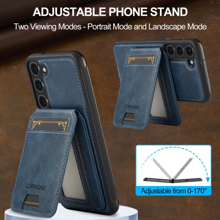 For Samsung Galaxy S25+ 5G LC.IMEEKE L3 Series Detachable RFID Card Bag Magsafe Phone Case