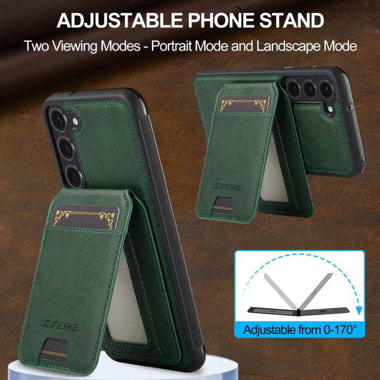 For Samsung Galaxy S25+ 5G LC.IMEEKE L3 Series Detachable RFID Card Bag Magsafe Phone Case