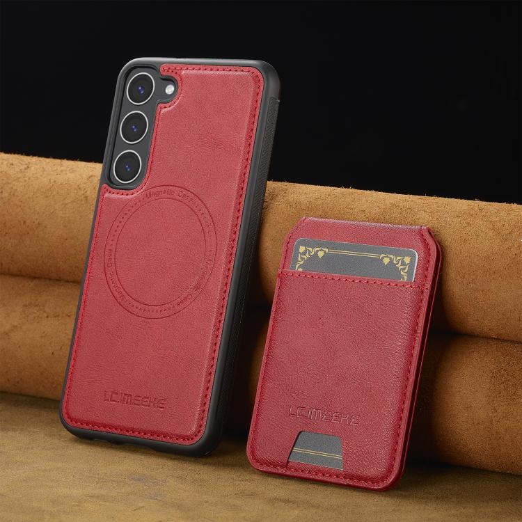 For Samsung Galaxy S25+ 5G LC.IMEEKE L3 Series Detachable RFID Card Bag Magsafe Phone Case