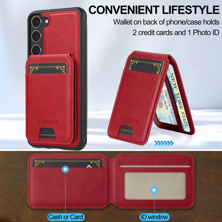 For Samsung Galaxy S25+ 5G LC.IMEEKE L3 Series Detachable RFID Card Bag Magsafe Phone Case
