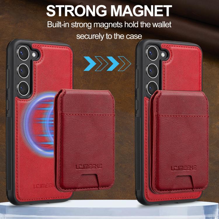 For Samsung Galaxy S25+ 5G LC.IMEEKE L3 Series Detachable RFID Card Bag Magsafe Phone Case
