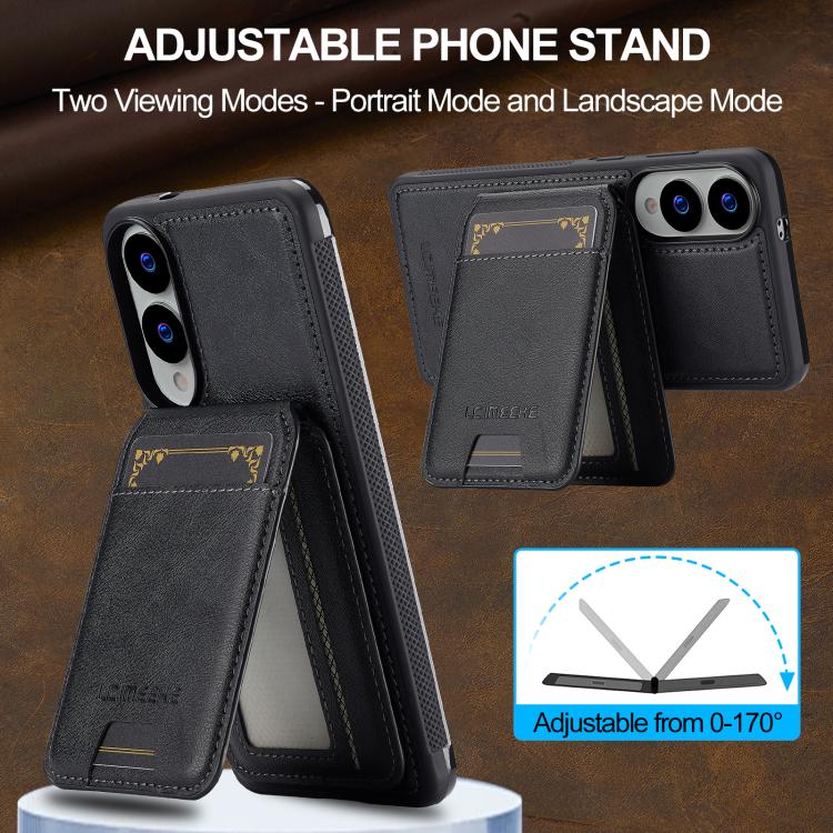 For Samsung Galaxy S25 Edge 5G LC.IMEEKE L3 Series Detachable RFID Card Bag Magsafe Phone Case