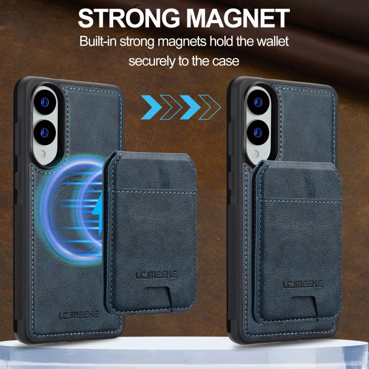 For Samsung Galaxy S25 Edge 5G LC.IMEEKE L3 Series Detachable RFID Card Bag Magsafe Phone Case