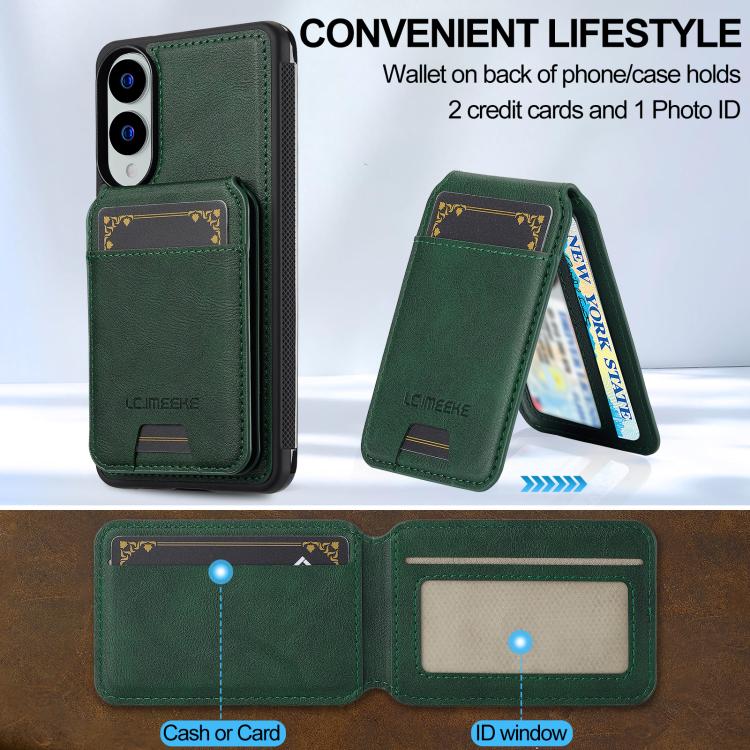For Samsung Galaxy S25 Edge 5G LC.IMEEKE L3 Series Detachable RFID Card Bag Magsafe Phone Case