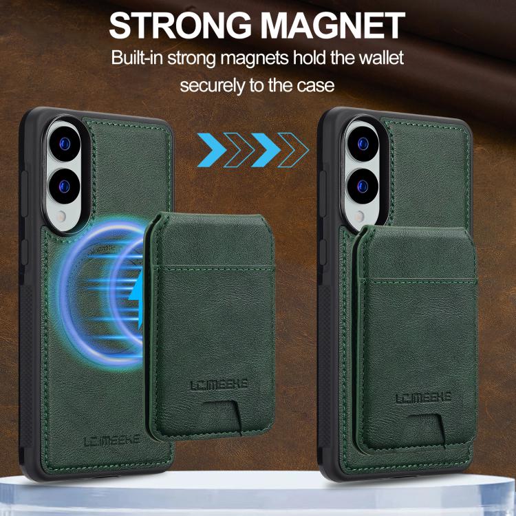 For Samsung Galaxy S25 Edge 5G LC.IMEEKE L3 Series Detachable RFID Card Bag Magsafe Phone Case