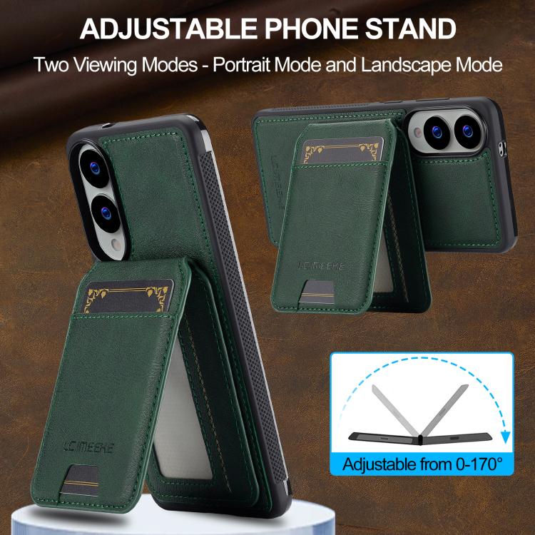 For Samsung Galaxy S25 Edge 5G LC.IMEEKE L3 Series Detachable RFID Card Bag Magsafe Phone Case