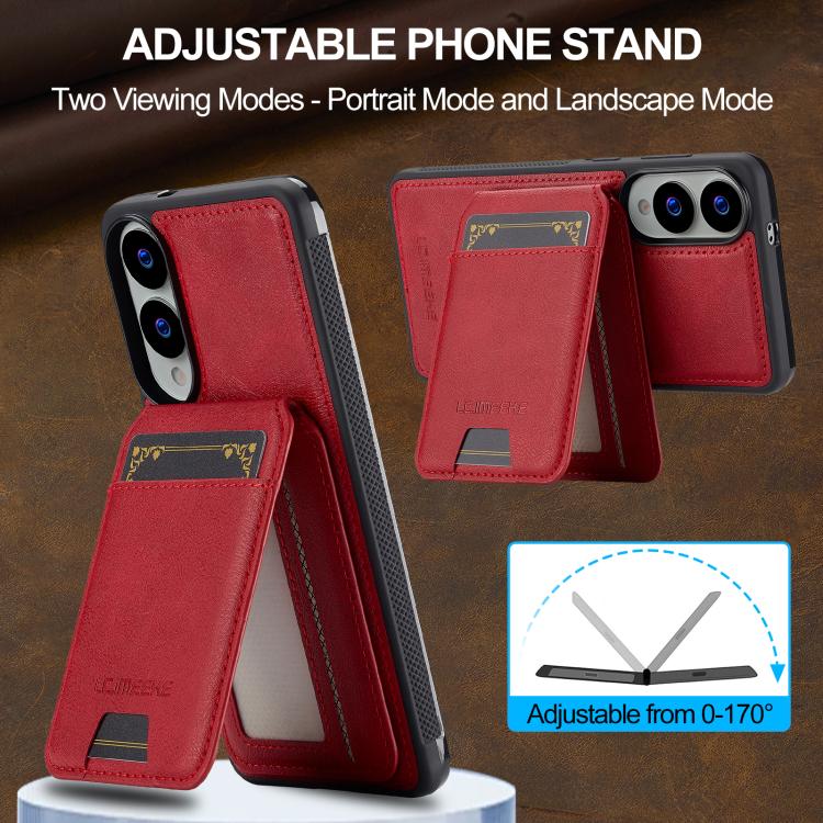 For Samsung Galaxy S25 Edge 5G LC.IMEEKE L3 Series Detachable RFID Card Bag Magsafe Phone Case
