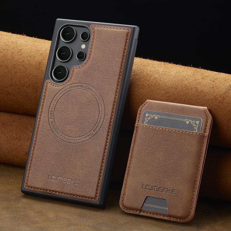 For Samsung Galaxy S26 Ultra 5G LC.IMEEKE L3 Series Detachable RFID Card Bag Magsafe Phone Case